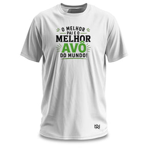 Camiseta Masculina Melhor Pai e Melhor Avô do Mundo