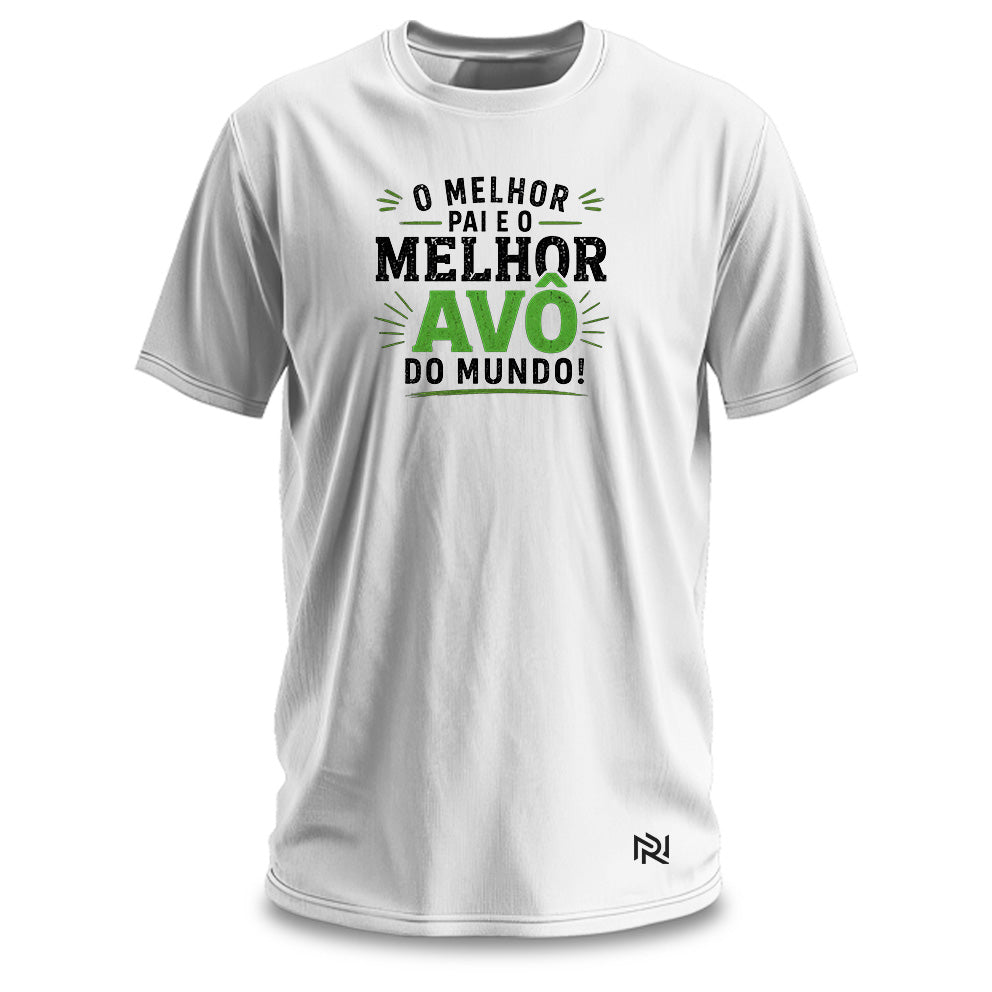 Camiseta Masculina Melhor Pai e Melhor Avô do Mundo