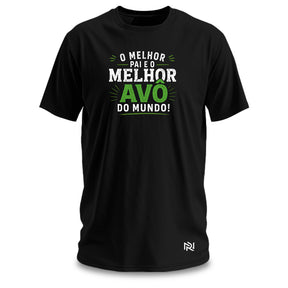 Camiseta Masculina Melhor Pai e Melhor Avô do Mundo