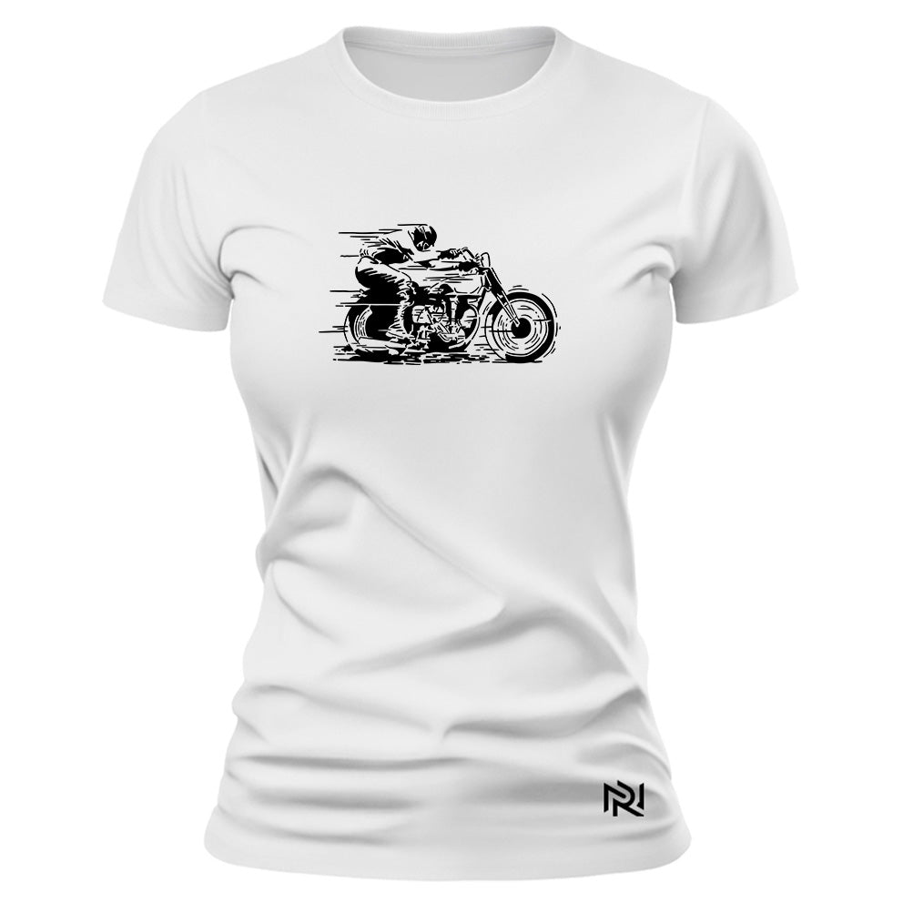 Camiseta Feminina Baby Look Moto Veloz