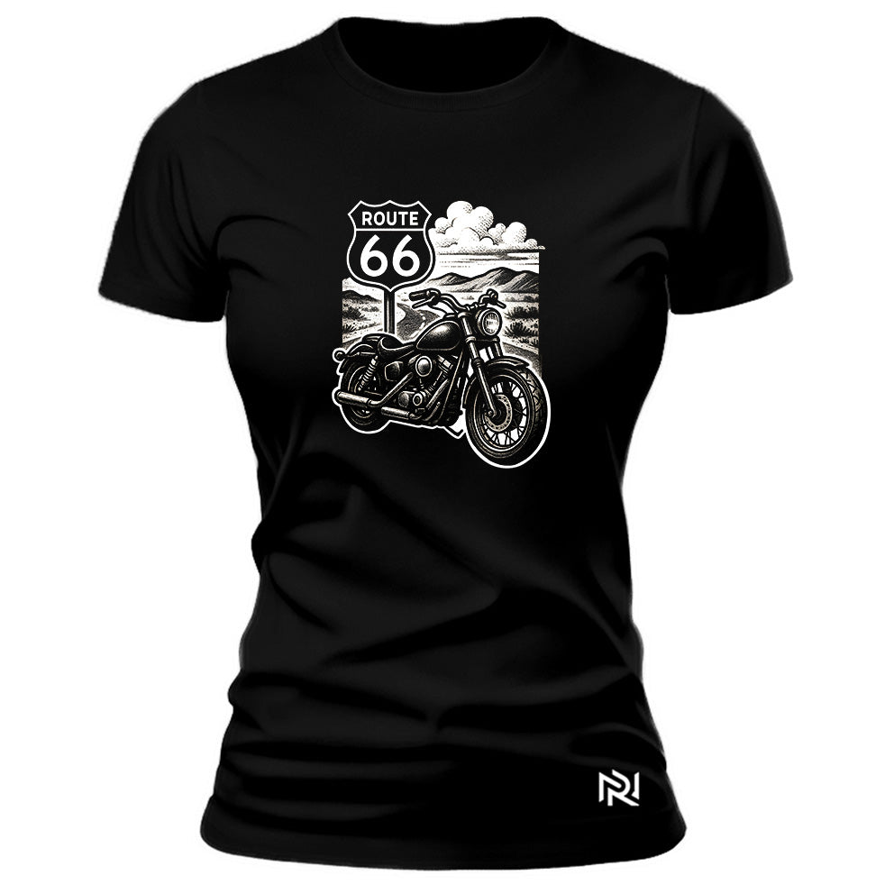 Camiseta Feminina Baby Look Rota 66