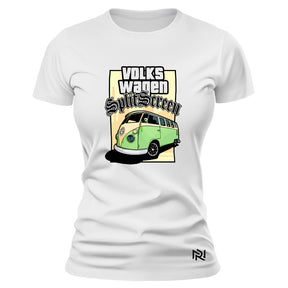 Camiseta Feminina Baby Look VW Split Screen